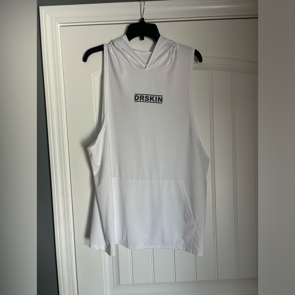 DRSKIN dri fit training sleeveless hoodie